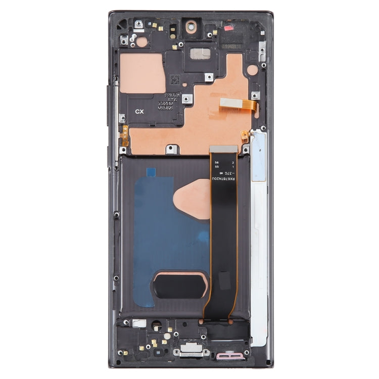 For Samsung Galaxy Note20 Ultra 5G SM-N986B 6.78 inch OLED LCD Screen Digitizer Full Assembly with Frame(Black) - LCD Screen by buy2fix | Online Shopping UK | buy2fix
