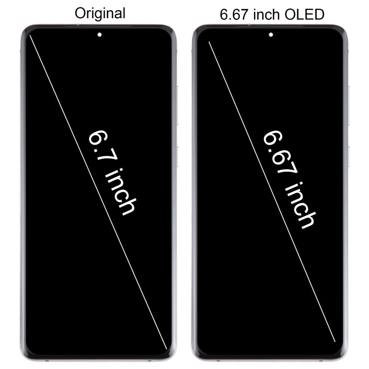 For Samsung Galaxy S20+ 4G/5G SM-G985/986 6.67 inch OLED LCD Screen Digitizer Full Assembly with Frame(Grey) - LCD Screen by buy2fix | Online Shopping UK | buy2fix
