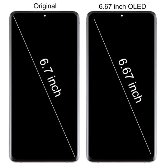 For Samsung Galaxy S20+ 4G/5G SM-G985/986 6.67 inch OLED LCD Screen Digitizer Full Assembly with Frame(Grey) - LCD Screen by buy2fix | Online Shopping UK | buy2fix