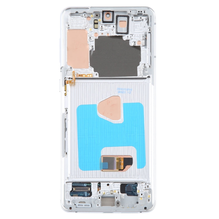 For Samsung Galaxy S21+ 5G SM-G996B 6.67 inch 6.67 inch OLED LCD Screen Digitizer Full Assembly with Frame(Silver) - LCD Screen by buy2fix | Online Shopping UK | buy2fix