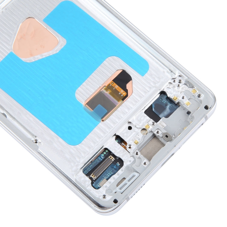 For Samsung Galaxy S21+ 5G SM-G996B 6.67 inch 6.67 inch OLED LCD Screen Digitizer Full Assembly with Frame(Silver) - LCD Screen by buy2fix | Online Shopping UK | buy2fix