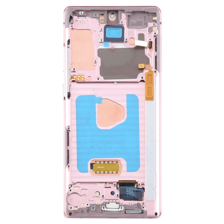 For Samsung Galaxy Note20 SM-N980 6.67 inch OLED LCD Screen Digitizer Full Assembly with Frame(Pink) - LCD Screen by buy2fix | Online Shopping UK | buy2fix