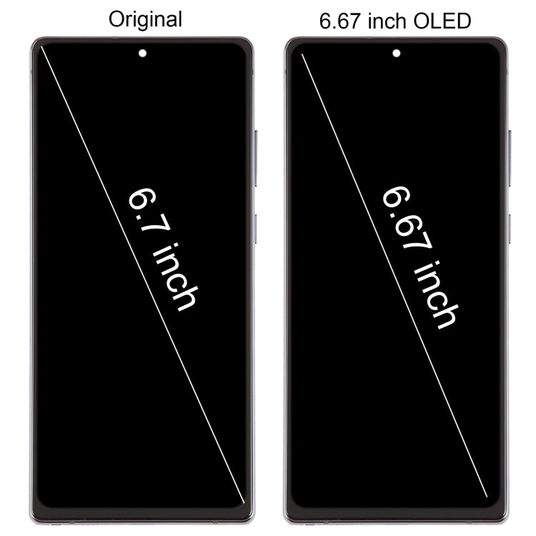 For Samsung Galaxy Note20 SM-N980 6.67 inch OLED LCD Screen Digitizer Full Assembly with Frame(Black) - LCD Screen by buy2fix | Online Shopping UK | buy2fix