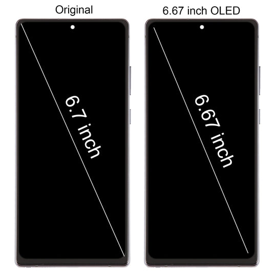 For Samsung Galaxy Note20 SM-N980 6.67 inch OLED LCD Screen Digitizer Full Assembly with Frame(Black) - LCD Screen by buy2fix | Online Shopping UK | buy2fix