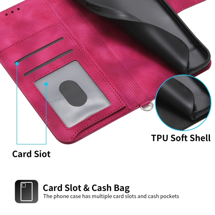 For Xiaomi Redmi Note 13 Pro+ Skin-feel Flowers Embossed Wallet Leather Phone Case(Wine Red) - Xiaomi Cases by buy2fix | Online Shopping UK | buy2fix