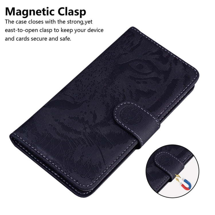 For Xiaomi 13T / 13T Pro / Redmi K60 Ultra Tiger Embossing Pattern Leather Phone Case(Black) - Xiaomi Cases by buy2fix | Online Shopping UK | buy2fix