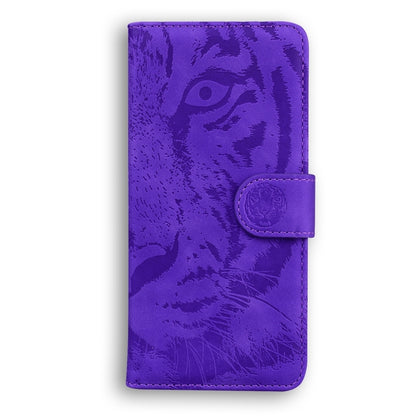For Xiaomi Redmi Note 13 Pro+ 5G Tiger Embossing Pattern Leather Phone Case(Purple) - Xiaomi Cases by buy2fix | Online Shopping UK | buy2fix