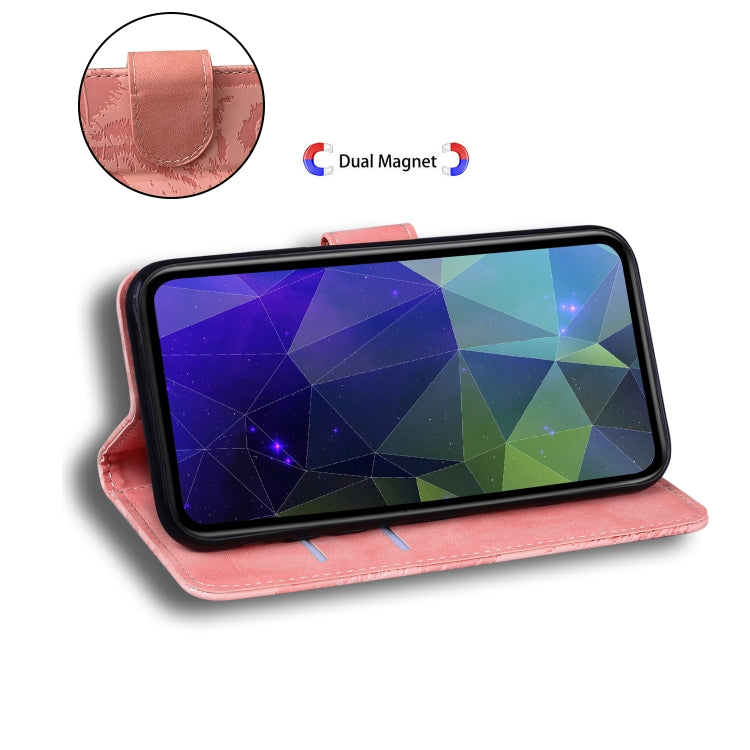 For Xiaomi Redmi K70E / Poco X6 Pro Tiger Embossing Pattern Leather Phone Case(Pink) - Xiaomi Cases by buy2fix | Online Shopping UK | buy2fix