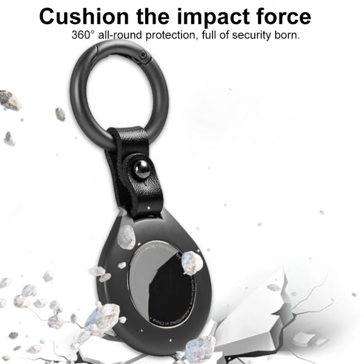 Anti-lost Tracker Positioning Alloy Protective Case For AirTag(White) - Other by buy2fix | Online Shopping UK | buy2fix