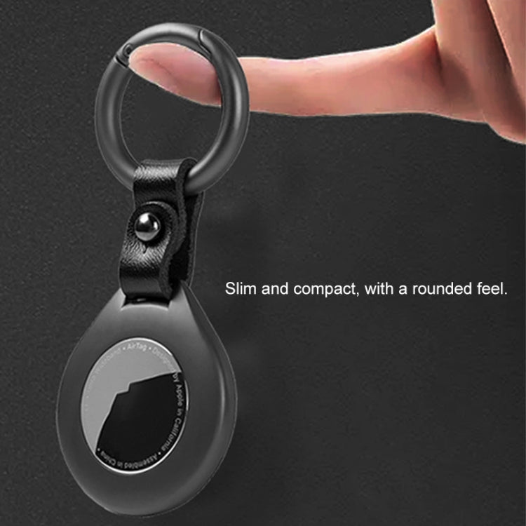 Anti-lost Tracker Positioning Alloy Protective Case For AirTag(Black) - Other by buy2fix | Online Shopping UK | buy2fix