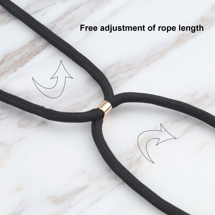 For iPhone 16 Wheat Straw TPU Shockproof Phone Case with Neck Lanyard(Black) by buy2fix