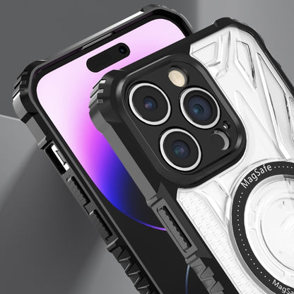 For iPhone 15 Pro Max Double-sided Non-slip PC+TPU Magsafe Magnetic Phone Case(Dark Purple) by buy2fix