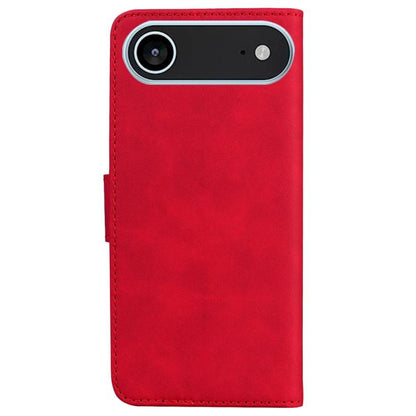 For iPhone Air Skin Feel Pure Color Flip Leather Phone Case(Red) - iPhone Air Cases by buy2fix | Online Shopping UK | buy2fix
