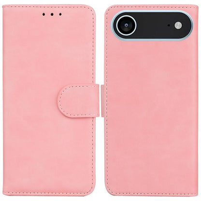 For iPhone Air Skin Feel Pure Color Flip Leather Phone Case(Pink) - iPhone Air Cases by buy2fix | Online Shopping UK | buy2fix