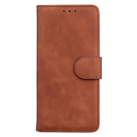 For iPhone Air Skin Feel Pure Color Flip Leather Phone Case(Brown) - iPhone Air Cases by buy2fix | Online Shopping UK | buy2fix