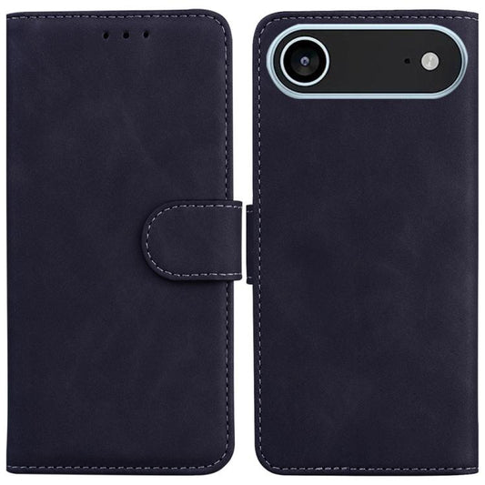For iPhone Air Skin Feel Pure Color Flip Leather Phone Case(Black) - iPhone Air Cases by buy2fix | Online Shopping UK | buy2fix