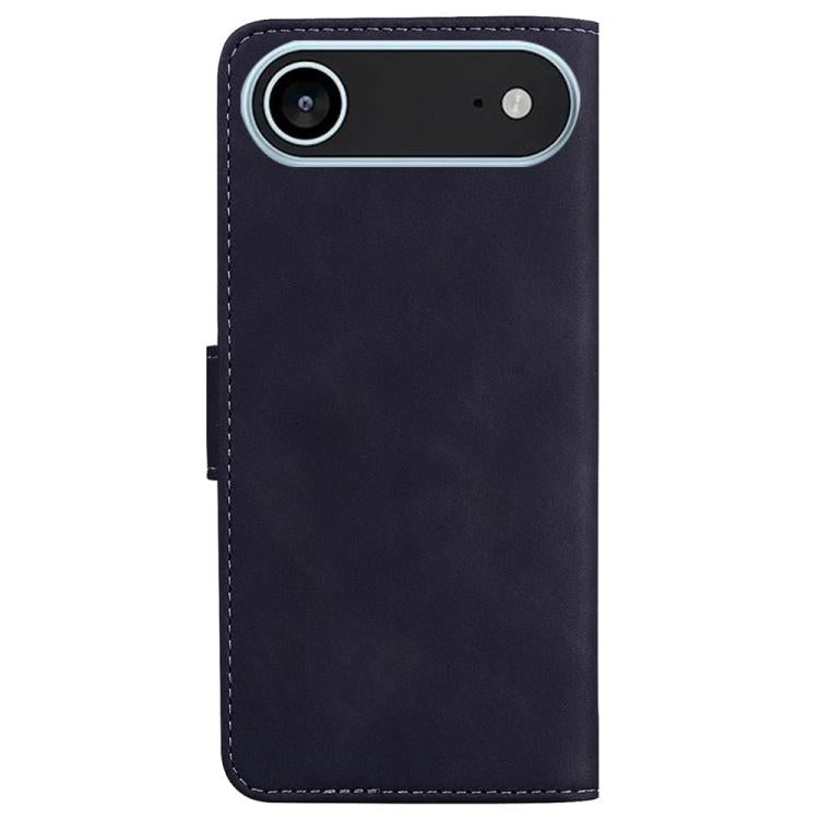 For iPhone Air Skin Feel Pure Color Flip Leather Phone Case(Black) - iPhone Air Cases by buy2fix | Online Shopping UK | buy2fix