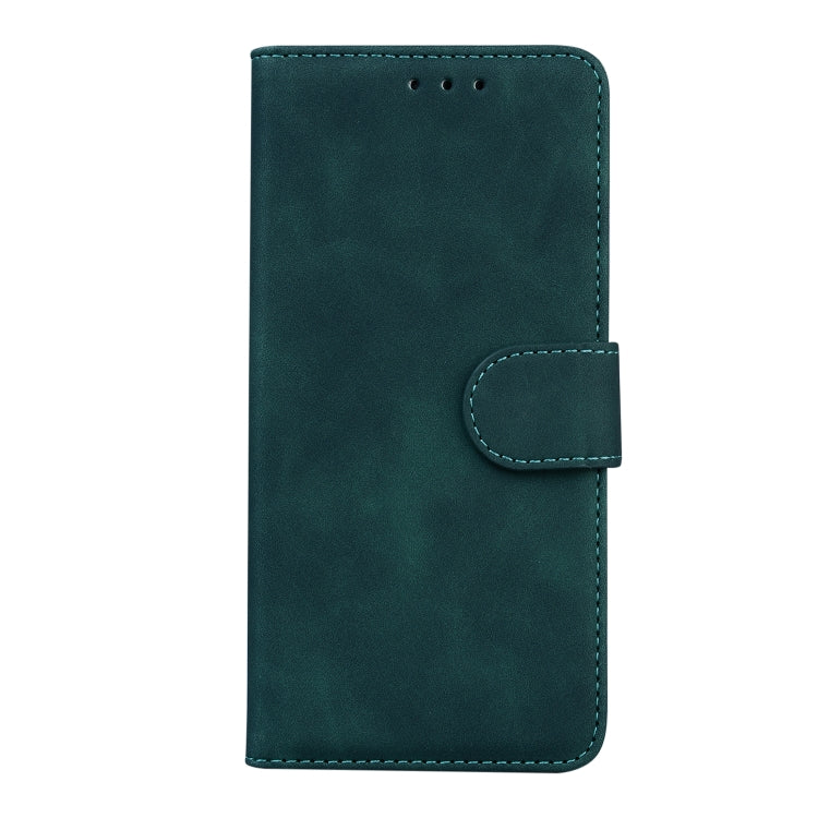 For Motorola Moto G Play 4G 2024 Skin Feel Pure Color Flip Leather Phone Case(Green) by buy2fix