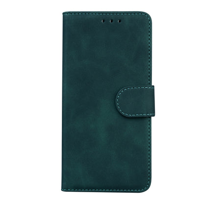 For Motorola Moto G Play 4G 2024 Skin Feel Pure Color Flip Leather Phone Case(Green) by buy2fix