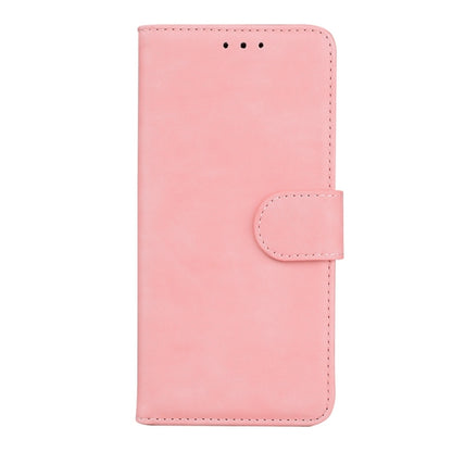 For Motorola Edge 2024 Skin Feel Pure Color Flip Leather Phone Case(Pink) by buy2fix