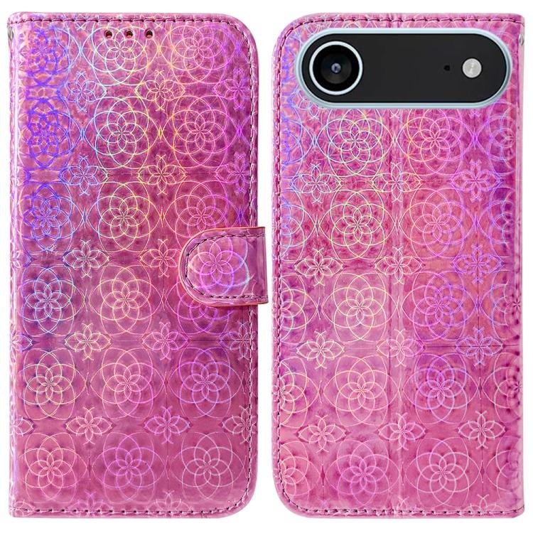 For iPhone Air Colorful Magnetic Buckle Leather Phone Case(Pink) - iPhone Air Cases by buy2fix | Online Shopping UK | buy2fix