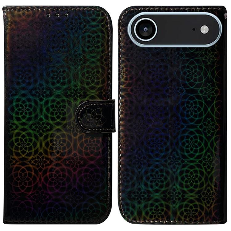 For iPhone Air Colorful Magnetic Buckle Leather Phone Case(Black) - iPhone Air Cases by buy2fix | Online Shopping UK | buy2fix
