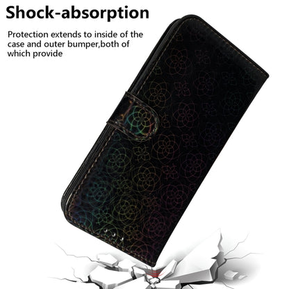 For Xiaomi Redmi Note 13 5G Colorful Magnetic Buckle Leather Phone Case(Black) - Xiaomi Cases by buy2fix | Online Shopping UK | buy2fix