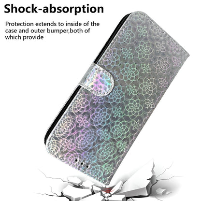For Motorola Edge 2024 Colorful Magnetic Buckle Leather Phone Case(Silver) by buy2fix