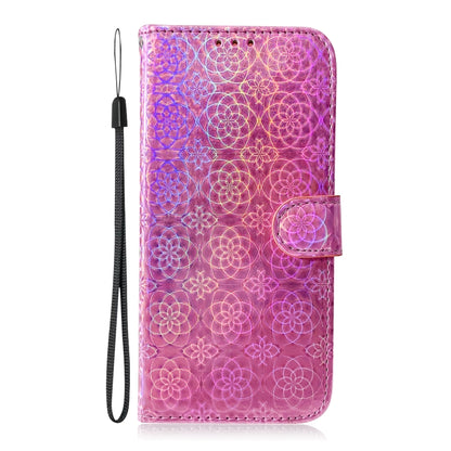 For Samsung Galaxy M55 Colorful Magnetic Buckle Leather Phone Case(Pink) by buy2fix