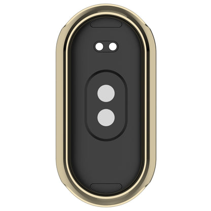 For Xiaomi Mi Band 8 / 9 Ceramic / 10 Ceramic Full Coverage TPU Electroplating Watch Protective Cover(Light Gold) - Watch Cases by buy2fix | Online Shopping UK | buy2fix