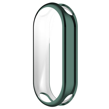 For Xiaomi Mi Band 8 / 9 Ceramic / 10 Ceramic Full Coverage TPU Electroplating Watch Protective Cover(Green) - Watch Cases by buy2fix | Online Shopping UK | buy2fix