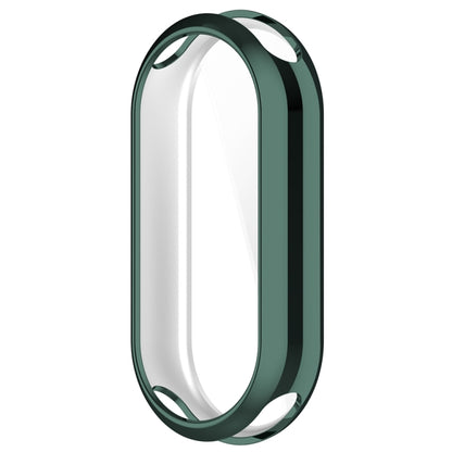 For Xiaomi Mi Band 8 / 9 Ceramic / 10 Ceramic Full Coverage TPU Electroplating Watch Protective Cover(Green) - Watch Cases by buy2fix | Online Shopping UK | buy2fix
