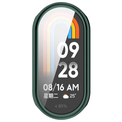 For Xiaomi Mi Band 8 / 9 Ceramic / 10 Ceramic Full Coverage TPU Electroplating Watch Protective Cover(Green) - Watch Cases by buy2fix | Online Shopping UK | buy2fix