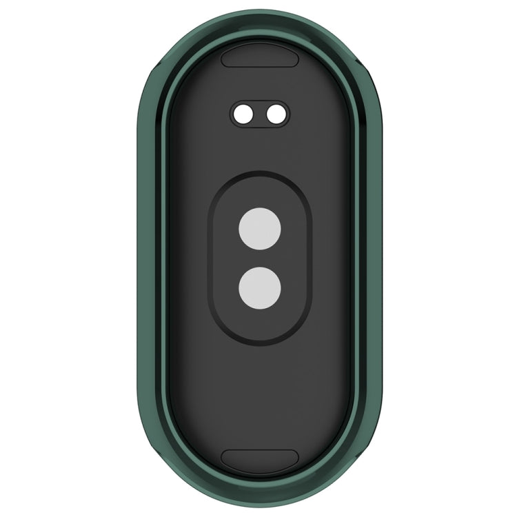 For Xiaomi Mi Band 8 / 9 Ceramic / 10 Ceramic Full Coverage TPU Electroplating Watch Protective Cover(Green) - Watch Cases by buy2fix | Online Shopping UK | buy2fix