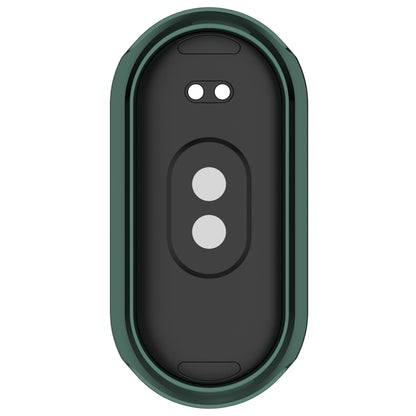 For Xiaomi Mi Band 8 / 9 Ceramic / 10 Ceramic Full Coverage TPU Electroplating Watch Protective Cover(Green) - Watch Cases by buy2fix | Online Shopping UK | buy2fix