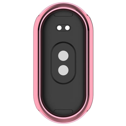 For Xiaomi Mi Band 8 / 9 Ceramic / 10 Ceramic Full Coverage TPU Electroplating Watch Protective Cover(Pink) - Watch Cases by buy2fix | Online Shopping UK | buy2fix