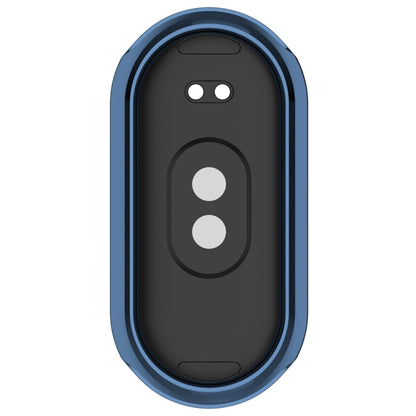 For Xiaomi Mi Band 8 / 9 Ceramic / 10 Ceramic Full Coverage TPU Electroplating Watch Protective Cover(Blue) - Watch Cases by buy2fix | Online Shopping UK | buy2fix