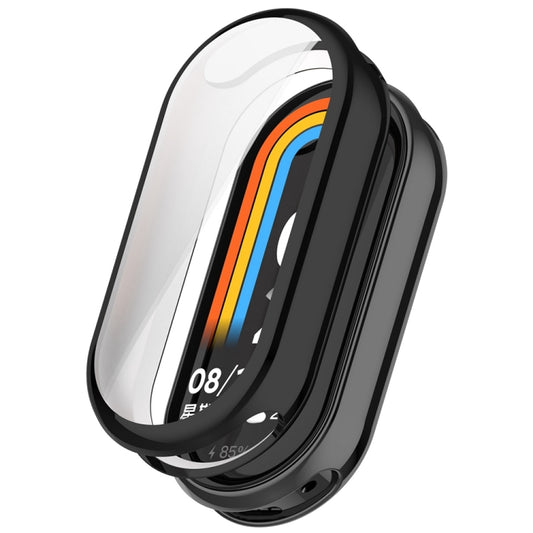 For Xiaomi Mi Band 8 / 9 Ceramic / 10 Ceramic Full Coverage TPU Electroplating Watch Protective Cover(Black) - Watch Cases by buy2fix | Online Shopping UK | buy2fix