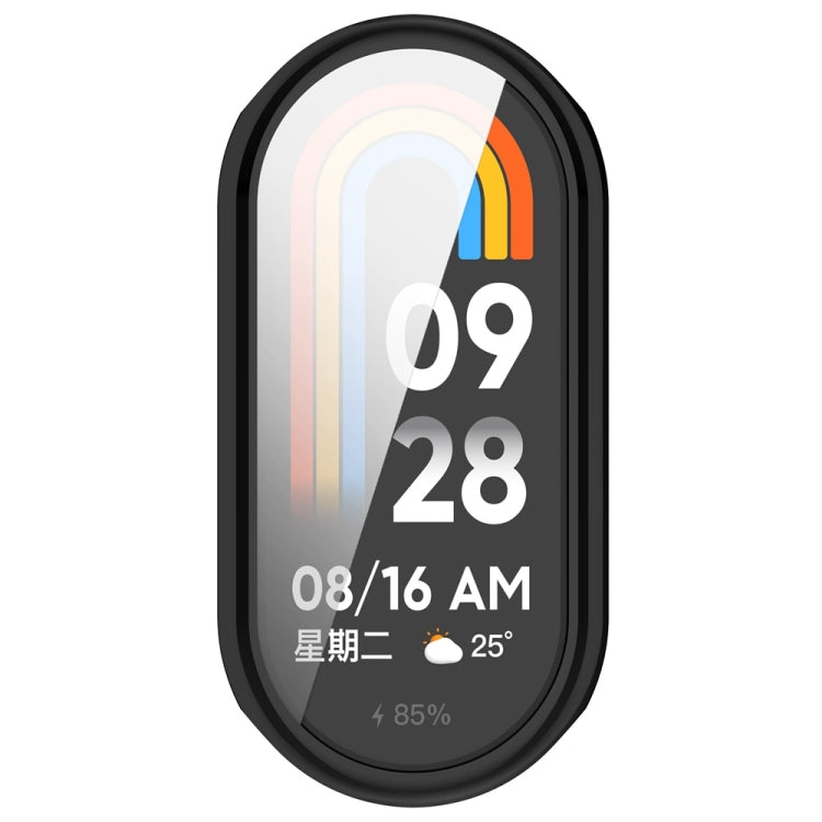 For Xiaomi Mi Band 8 / 9 Ceramic / 10 Ceramic Full Coverage TPU Electroplating Watch Protective Cover(Black) - Watch Cases by buy2fix | Online Shopping UK | buy2fix