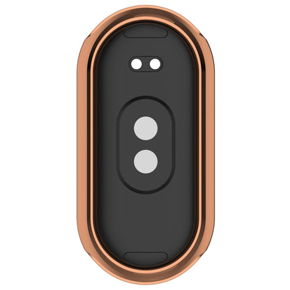 For Xiaomi Mi Band 8 / 9 Ceramic / 10 Ceramic Full Coverage TPU Electroplating Watch Protective Cover(Rose Gold) - Watch Cases by buy2fix | Online Shopping UK | buy2fix