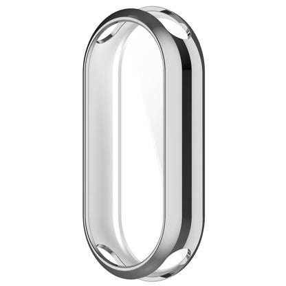 For Xiaomi Mi Band 8 / 9 Ceramic / 10 Ceramic Full Coverage TPU Electroplating Watch Protective Cover(Silver) - Watch Cases by buy2fix | Online Shopping UK | buy2fix