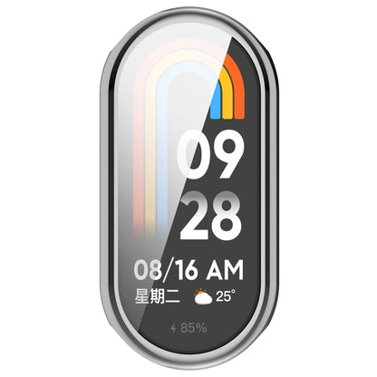 For Xiaomi Mi Band 8 / 9 Ceramic / 10 Ceramic Full Coverage TPU Electroplating Watch Protective Cover(Silver) - Watch Cases by buy2fix | Online Shopping UK | buy2fix