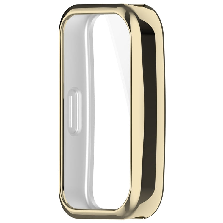 For Huawei Band 10 / 9 / 8 Full Coverage TPU Electroplating Watch Protective Case(Light Gold) by buy2fix