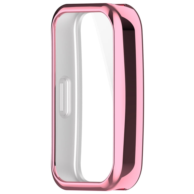 For Huawei Band 10 / 9 / 8 Full Coverage TPU Electroplating Watch Protective Case(Pink) by buy2fix