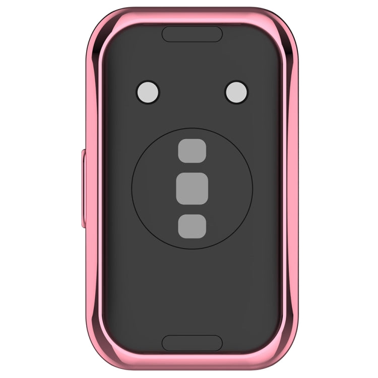 For Huawei Band 10 / 9 / 8 Full Coverage TPU Electroplating Watch Protective Case(Pink) by buy2fix