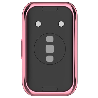 For Huawei Band 10 / 9 / 8 Full Coverage TPU Electroplating Watch Protective Case(Pink) by buy2fix