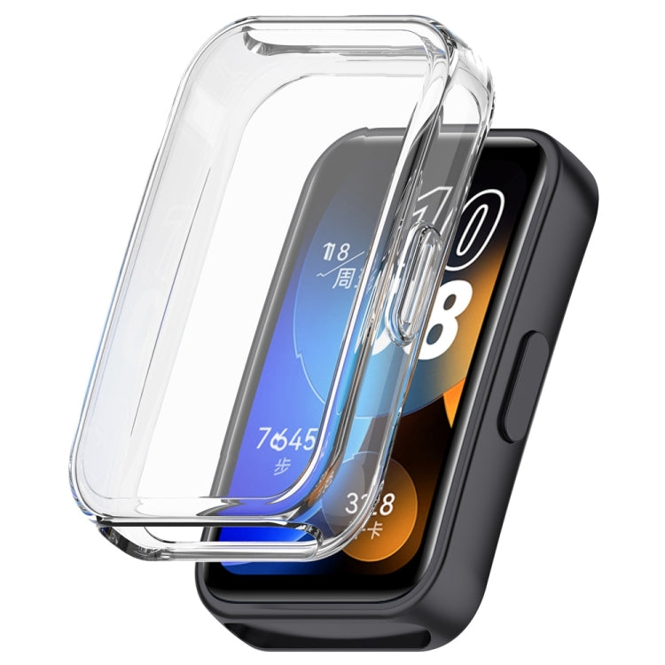 For Huawei Band 10 / 9 / 8 Full Coverage TPU Electroplating Watch Protective Case(Transparent) by buy2fix