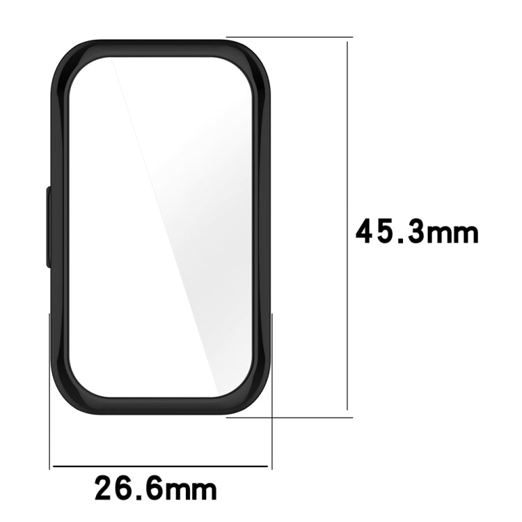 For Huawei Band 10 / 9 / 8 Full Coverage TPU Electroplating Watch Protective Case(Transparent) by buy2fix