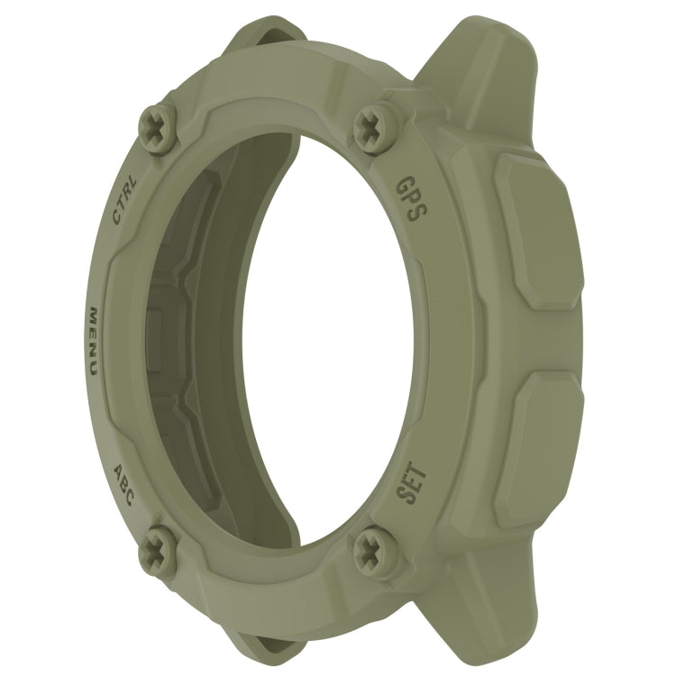 For Garmin Instinct 2X Armor Hollow Watch Protective Case(Green) - Watch Cases by buy2fix | Online Shopping UK | buy2fix