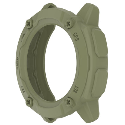 For Garmin Instinct 2X Armor Hollow Watch Protective Case(Green) - Watch Cases by buy2fix | Online Shopping UK | buy2fix